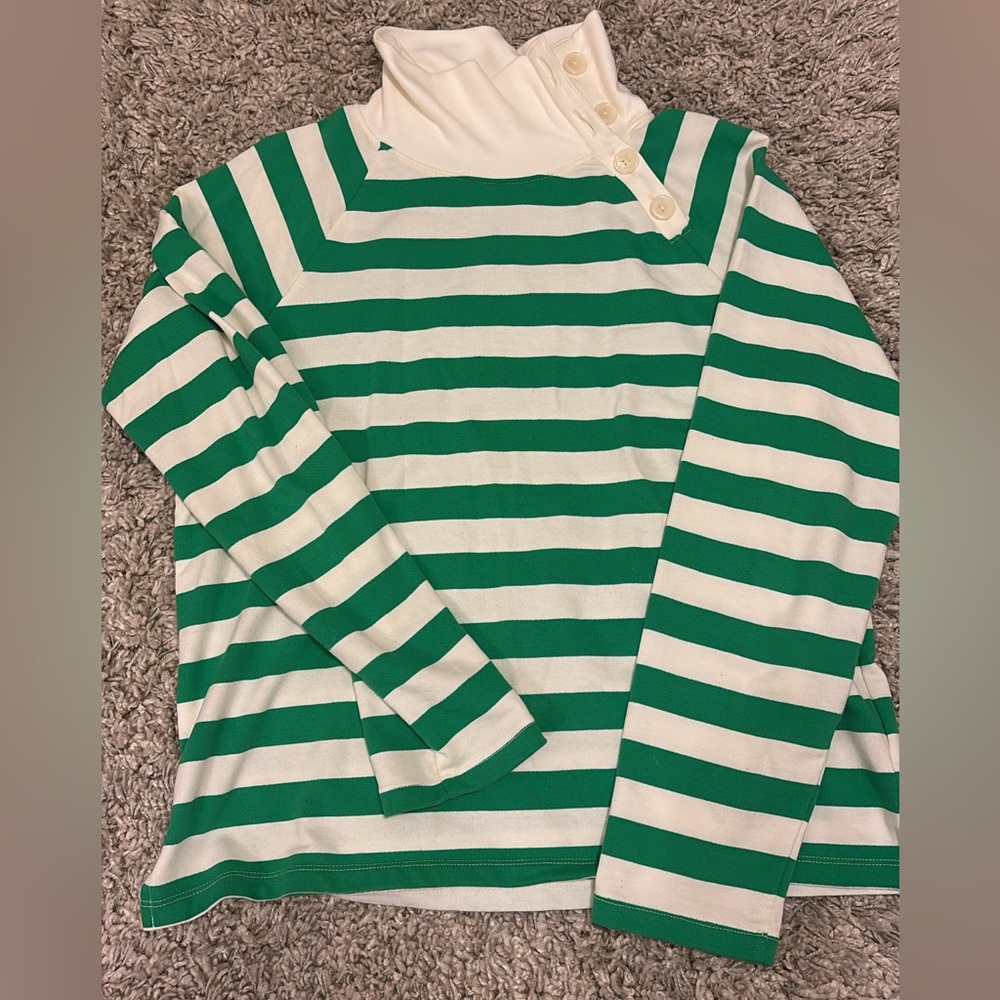 Jcrew button neck pullover